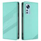 For Xiaomi 12 5G / 12X 5G / 12S 5G Embossed Multi-functional Wallet Retro Leather Phone Case(Mint Green) - 2