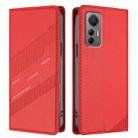 For Xiaomi 12 Lite Embossed Multi-functional Wallet Retro Leather Phone Case(Red) - 2