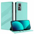 For Xiaomi 12 Lite Embossed Multi-functional Wallet Retro Leather Phone Case(Mint Green) - 1