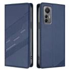 For Xiaomi 12 Lite Embossed Multi-functional Wallet Retro Leather Phone Case(Dark Blue) - 2