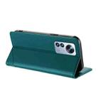 For Xiaomi 12 Pro / 12S Pro Embossed Multi-functional Wallet Retro Leather Phone Case(Dark Green) - 3