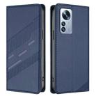 For Xiaomi 12 Pro / 12S Pro Embossed Multi-functional Wallet Retro Leather Phone Case(Dark Blue) - 2