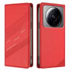 For Xiaomi 12S Ultra Embossed Multi-functional Wallet Retro Leather Phone Case(Red) - 2