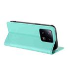 For Xiaomi 13 Pro 5G Embossed Multi-functional Wallet Retro Leather Phone Case(Mint Green) - 3