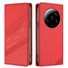 For Xiaomi 13 Ultra Embossed Multi-functional Wallet Retro Leather Phone Case(Red) - 2