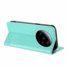 For Xiaomi 13 Ultra Embossed Multi-functional Wallet Retro Leather Phone Case(Mint Green) - 3