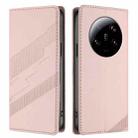 For Xiaomi 13 Ultra Embossed Multi-functional Wallet Retro Leather Phone Case(Pink) - 2