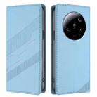 For Xiaomi 13 Ultra Embossed Multi-functional Wallet Retro Leather Phone Case(Light Blue) - 2