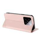 For Xiaomi 14 5G Global Embossed Multi-functional Wallet Retro Leather Phone Case(Pink) - 3