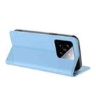 For Xiaomi 14 5G Global Embossed Multi-functional Wallet Retro Leather Phone Case(Light Blue) - 3