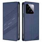 For Xiaomi 14 5G Global Embossed Multi-functional Wallet Retro Leather Phone Case(Dark Blue) - 2