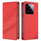 For Xiaomi 14 Pro 5G Global Embossed Multi-functional Wallet Retro Leather Phone Case(Red) - 2