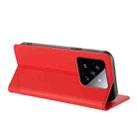For Xiaomi 14 Pro 5G Global Embossed Multi-functional Wallet Retro Leather Phone Case(Red) - 3