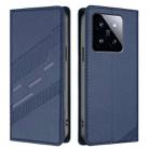 For Xiaomi 14 Pro 5G Global Embossed Multi-functional Wallet Retro Leather Phone Case(Dark Blue) - 2