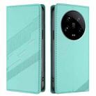 For Xiaomi 14 Ultra 5G Global Embossed Multi-functional Wallet Retro Leather Phone Case(Mint Green) - 2