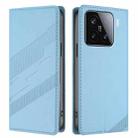 For Xiaomi 15 Embossed Multi-functional Wallet Retro Leather Phone Case(Light Blue) - 2
