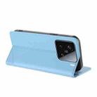 For Xiaomi 15 Embossed Multi-functional Wallet Retro Leather Phone Case(Light Blue) - 3