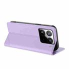 For Xiaomi 15 Pro Embossed Multi-functional Wallet Retro Leather Phone Case(Light Purple) - 3
