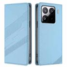 For Xiaomi 15 Pro Embossed Multi-functional Wallet Retro Leather Phone Case(Light Blue) - 2