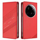 For Xiaomi 15 Ultra Embossed Multi-functional Wallet Retro Leather Phone Case(Red) - 2