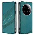 For Xiaomi 15 Ultra Embossed Multi-functional Wallet Retro Leather Phone Case(Dark Green) - 2