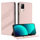 For Xiaomi Civi / Civi 1S Embossed Multi-functional Wallet Retro Leather Phone Case(Pink) - 1