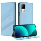 For Xiaomi Civi / Civi 1S Embossed Multi-functional Wallet Retro Leather Phone Case(Light Blue) - 1