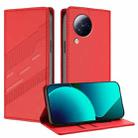 For Xiaomi Civi 3 5G Embossed Multi-functional Wallet Retro Leather Phone Case(Red) - 1
