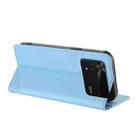 For Xiaomi Poco M4 Pro 4G Embossed Multi-functional Wallet Retro Leather Phone Case(Light Blue) - 3