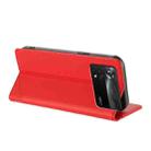 For Xiaomi Poco X4 Pro 5G Embossed Multi-functional Wallet Retro Leather Phone Case(Red) - 3
