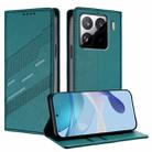 For Xiaomi 15S Pro Embossed Multi-functional Wallet Retro Leather Phone Case(Dark Green) - 1