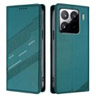 For Xiaomi 15S Pro Embossed Multi-functional Wallet Retro Leather Phone Case(Dark Green) - 2