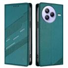 For Xiaomi Civi 5 Pro Embossed Multi-functional Wallet Retro Leather Phone Case(Dark Green) - 2