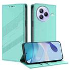 For Xiaomi Civi 5 Pro Embossed Multi-functional Wallet Retro Leather Phone Case(Mint Green) - 1