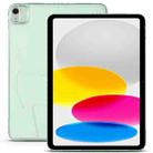 For iPad 2025 / 2022 Folding Magnetic Holder Acrylic Leather Back Tablet Case(Light Green) - 1