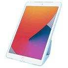 For iPad 10.2 2021 / 2020 / 10.5 Folding Magnetic Holder Acrylic Leather Back Tablet Case(Sky Blue) - 3
