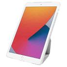 For iPad 10.2 2021 / 2020 / 10.5 Folding Magnetic Holder Acrylic Leather Back Tablet Case(Grey) - 3