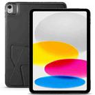 For iPad mini 2024 / mini 6 Folding Magnetic Holder Acrylic Leather Back Tablet Case(Black) - 1