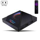 H96 Max 6K Ultra HD Smart TV Box with Remote Controller, Android 10.0, Allwinner H616 Quad Core ARM Cortex-A53, 4GB+32GB, Support TF Card / USBx2 / AV / HDMI / WIFI, US Plug - 1