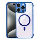 For iPhone 15 Pro Max Shockproof MagSafe Magnetic TPU Hybrid Acrylic Phone Case(Royal Blue) - 1