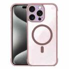For iPhone 15 Pro Max Shockproof MagSafe Magnetic TPU Hybrid Acrylic Phone Case(Desert Gold) - 1