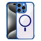 For iPhone 15 Pro Shockproof MagSafe Magnetic TPU Hybrid Acrylic Phone Case(Royal Blue) - 1
