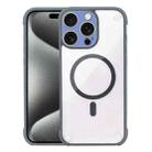 For iPhone 15 Pro Shockproof MagSafe Magnetic TPU Hybrid Acrylic Phone Case(Titanium Gray) - 1