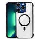 For iPhone 13 Pro Max Shockproof MagSafe Magnetic TPU Hybrid Acrylic Phone Case(Black) - 1