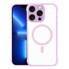 For iPhone 13 Pro Shockproof MagSafe Magnetic TPU Hybrid Acrylic Phone Case(Pink) - 1