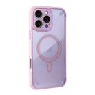 For iPhone 12 Pro Max Shockproof MagSafe Magnetic TPU Hybrid Acrylic Phone Case(Pink) - 2