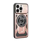 For iPhone 12 Pro Max Armor Rotating Holder MagSafe Phone Case(Rose Gold) - 2