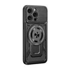 For iPhone 11 Pro Max Armor Rotating Holder MagSafe Phone Case(Black) - 2