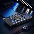 For iPhone 11 Pro Max Armor Rotating Holder MagSafe Phone Case(Blue) - 3