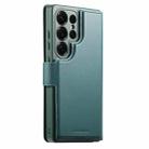 For Samsung Galaxy S25 Ultra 5G CaseNeo Finger Grip Strap MagSafe Leather Phone Case(Green) - 3